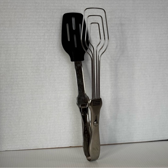 Kuhn Rikon Switzerland Stainless Steel Easy Lock Tongs Spatula - Picture 5 of 7